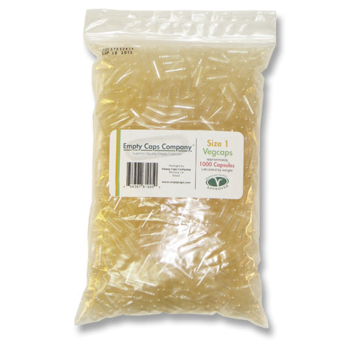 Clear Empty Vegetarian Capsules Size 1