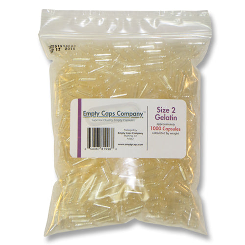 Clear Empty Gelatin Capsules Size 2