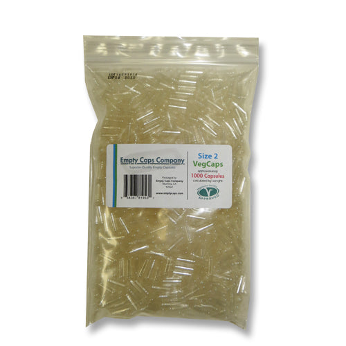Clear Empty Vegetarian Capsules Size 2