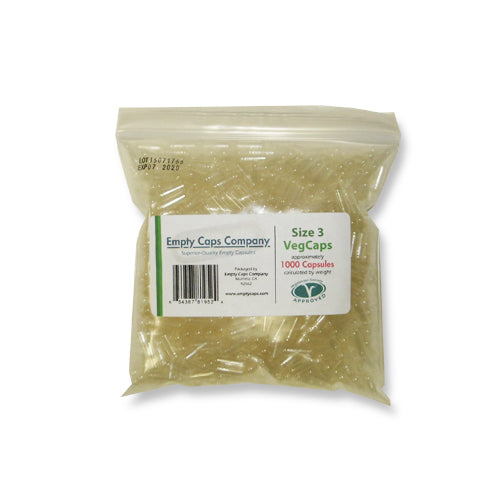 Clear Empty Vegetarian Capsules Size 3