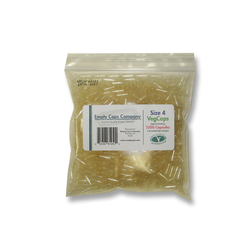 Clear Empty Vegetarian Capsules Size 4